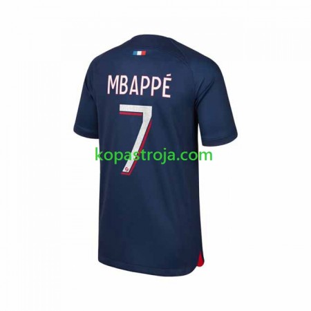 Billiga Fotbollströjor Paris Saint-Germain Mbappé 7 Hemma tröja 2023/24 Kortärmad
